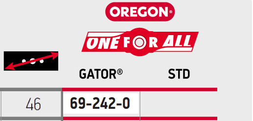 69-242-0 Oregon ніж 46 см